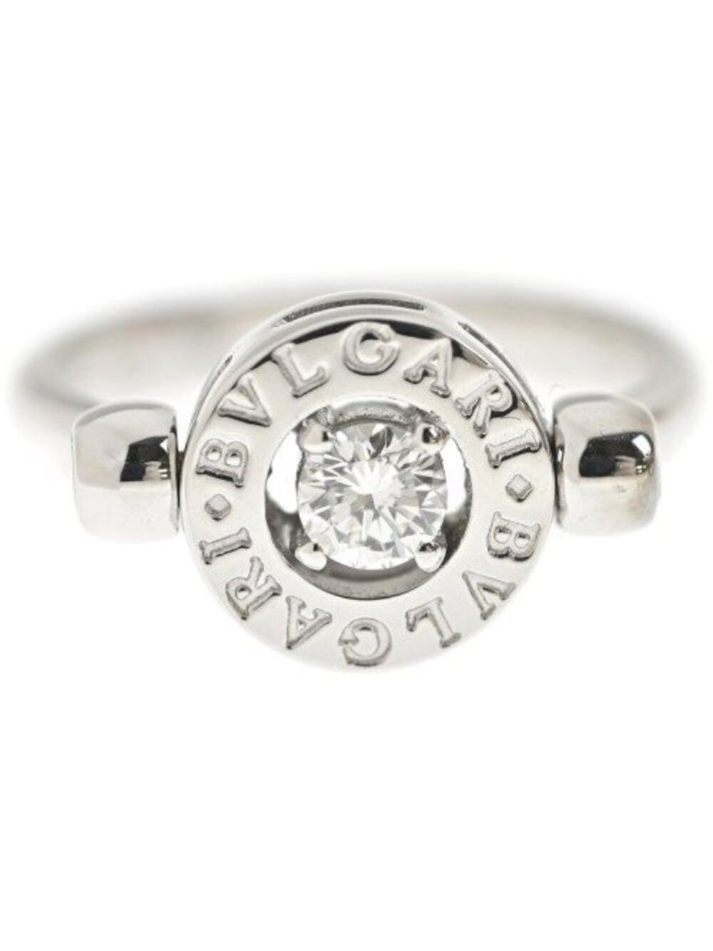 Bvlgari Diamond Ring 18K White Gold New